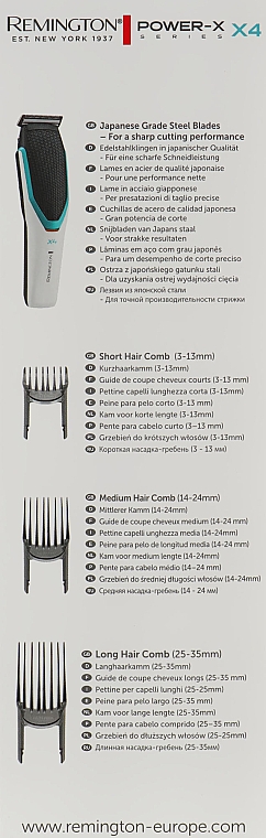 Машинка для стрижки - Remington Power X4 Hair Clipper HC 4000 — фото N3