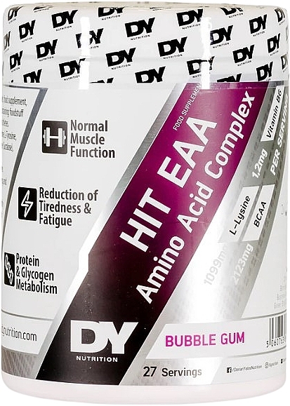 Комплекс аминокислот EAA "Жвачка" - DY Nutrition HIT EAA Amino Acid Complex Bubble Gum — фото N1