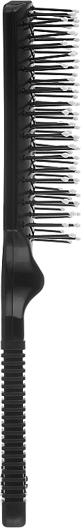 Прямокутна щітка для волося 499728, рідка, з гумовою ручкою - Inter-Vion — фото N2
