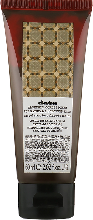Кондиционер для натуральных и окрашенных волос (шоколад) - Davines Alchemic Conditioner — фото N2