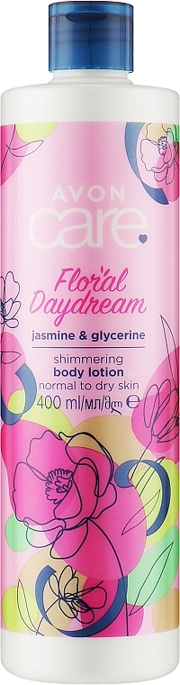 Лосьйон для тіла з ефектом мерехтіння "Квітучий сад" - Avon Care Floral Daydream Jasmine & Glycerine Body Lotion — фото N1