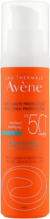 Сонцезахисний крем для жирної шкіри - Avene Solaires Cleanance Sun Care SPF 50+ — фото N2