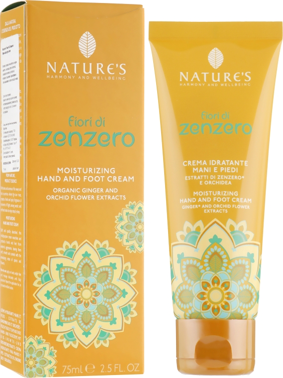 Крем для рук и ног с цветами имбиря - Nature's Fiori di Zenzero