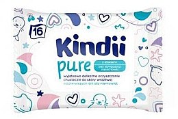 Духи, Парфюмерия, косметика Детские влажные салфетки - Kindii Pure