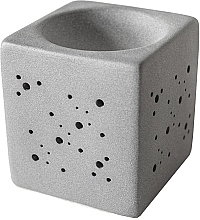 Аромалампа квадратна, сіра - Flagolie By Paese Cube Fireplace Grey — фото N1