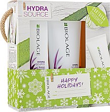 Парфумерія, косметика УЦЕНКА Набір - Biolage Hydrasource Happy Holidays! (shm/250ml + cond/200ml) *