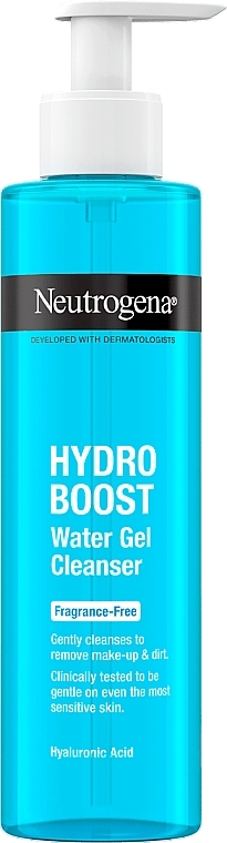 Очищувальний гель для обличчя, без запаху - Neutrogena Hydro Boost Water Gel Cleanser Fragrance-Free — фото N1