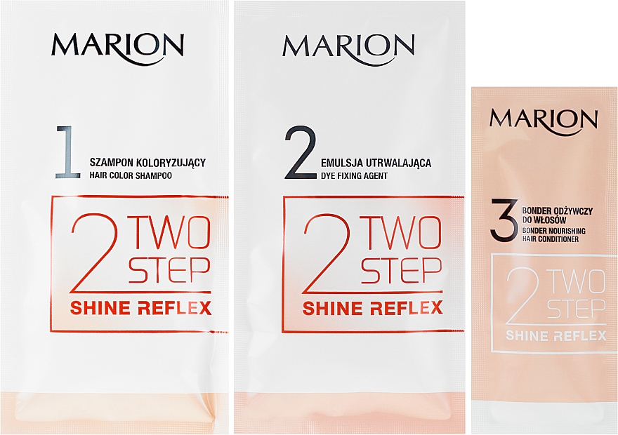 Оттеночный шампунь для волос без аммиака - Marion Two-Step Shine Reflex Color Shampoo — фото N2