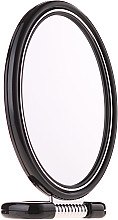 Парфумерія, косметика Двостороннє дзеркало овальне на підставці, 9505, 11x15 см, чорне - Donegal Mirror