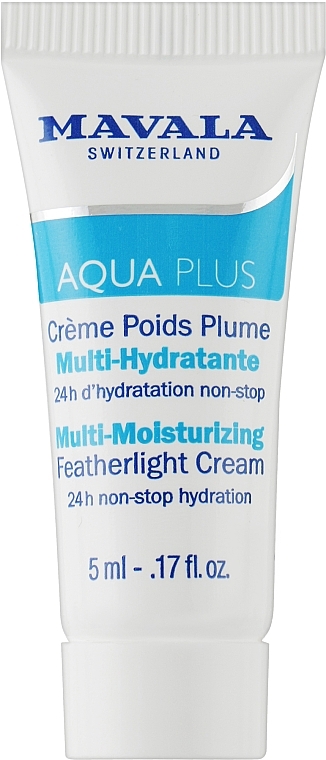 Активно увлажняющий легкий крем - Mavala Aqua Plus ulti-Moisturizing Featherlight Cream (пробник)