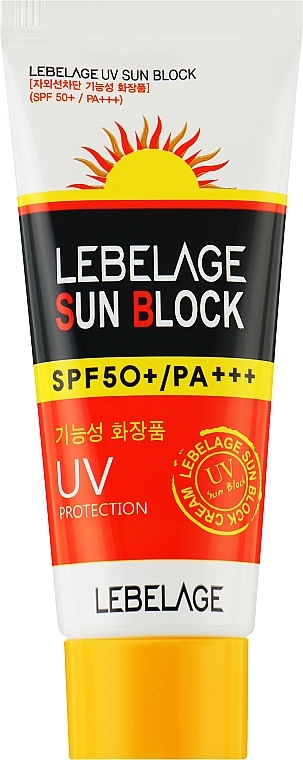 Сонцезахисний крем - Lebelage UV Sun Block Cream SPF50+ — фото N1