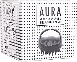 Щетка для шампуня и массажер кожи головы, черная - Sister Young Aura Scalp Massager Shampoo Brush — фото N4