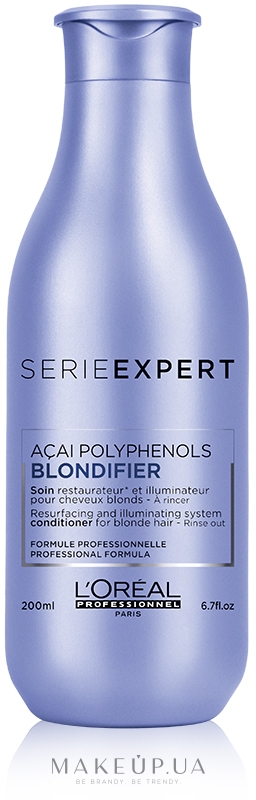 Кондиціонер-сяйво для волосся, відновлювальний - L'Oreal Professionnel Serie Expert Blondifier Illuminating Conditioner — фото 200ml