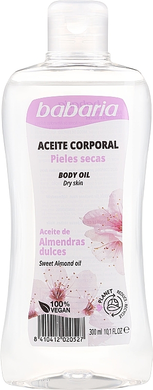 Олія для тіла, для сухої шкіри - Babaria Sweet Almond Body Oil Spray