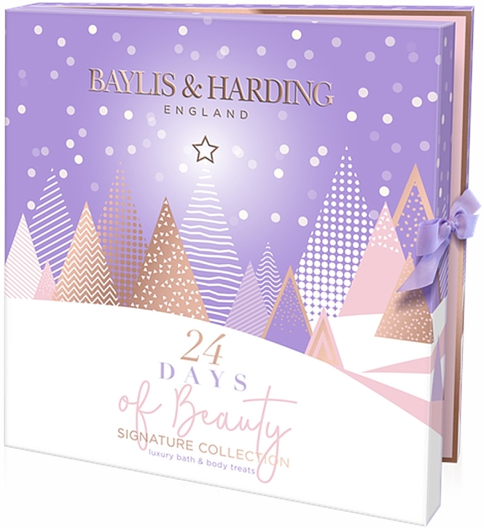 Набір "Адвент-календар - Baylis & Harding Jojoba, Vanilla & Almond Oil Luxury 24 Days Of Beauty Advent Calendar Gift Set — фото N1