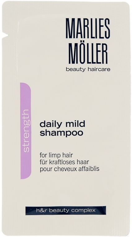 Мягкий шампунь для ежедневного применения - Marlies Moller Strength Daily Mild Shampoo (пробник) — фото N1