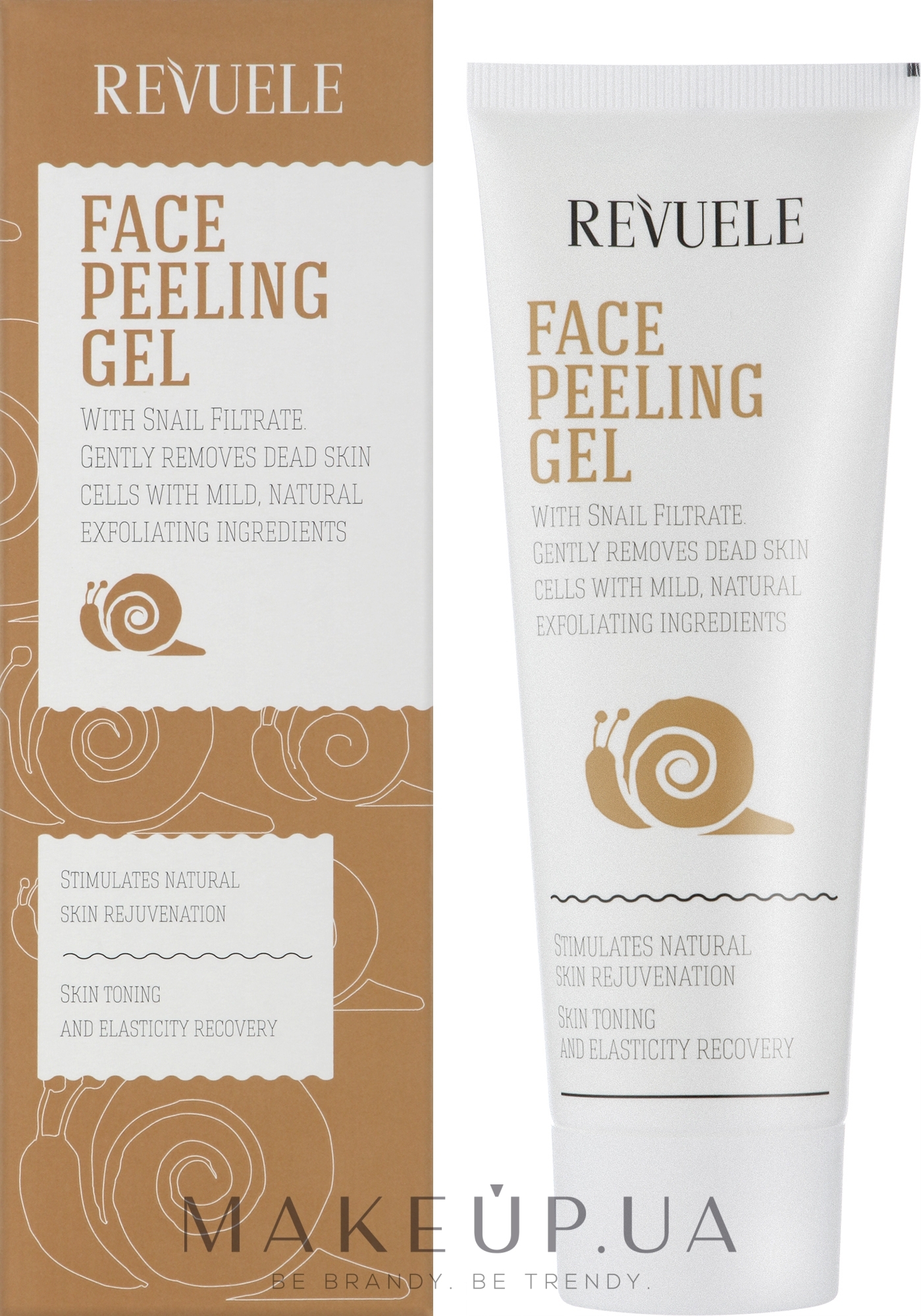 Пилинг для кожи лица - Revuele Face Peeling Gel With Snails Filtrate — фото 80ml