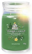 Ароматическая свеча в банке "Shimmering Christmas Tree", 2 фитиля - Yankee Candle Singnature — фото N1
