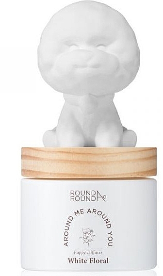 Аромадифузор - Round A‘Round Puppy Fluffy Bichon White Floral — фото N1