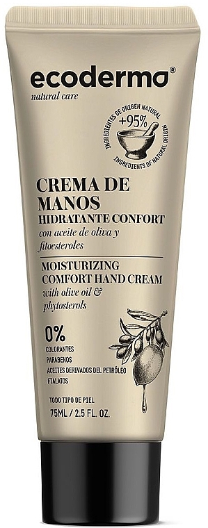 Увлажняющий крем для рук "Комфорт" - Ecoderma Moisturizing Comfort Hand Cream — фото N2