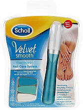 Духи, Парфюмерия, косметика Электрическая пилка для ногтей + 3 насадки - Scholl Velvet Smooth Electronic Nail Care System