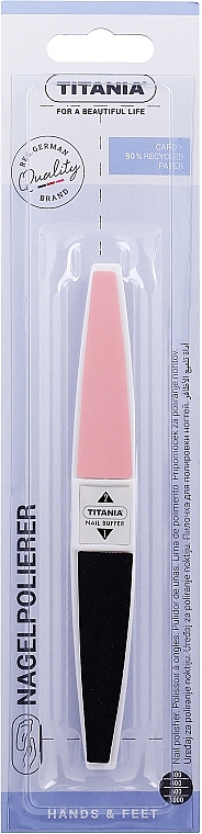 Полирователь для маникюра, светло-розовый - Titania Nail Buffer — фото N1