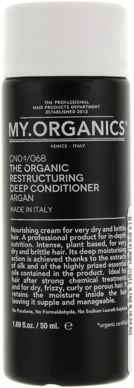 Відновлювальний кондиціонер - My.Organics My Restructuring Deep Conditioner — фото N2