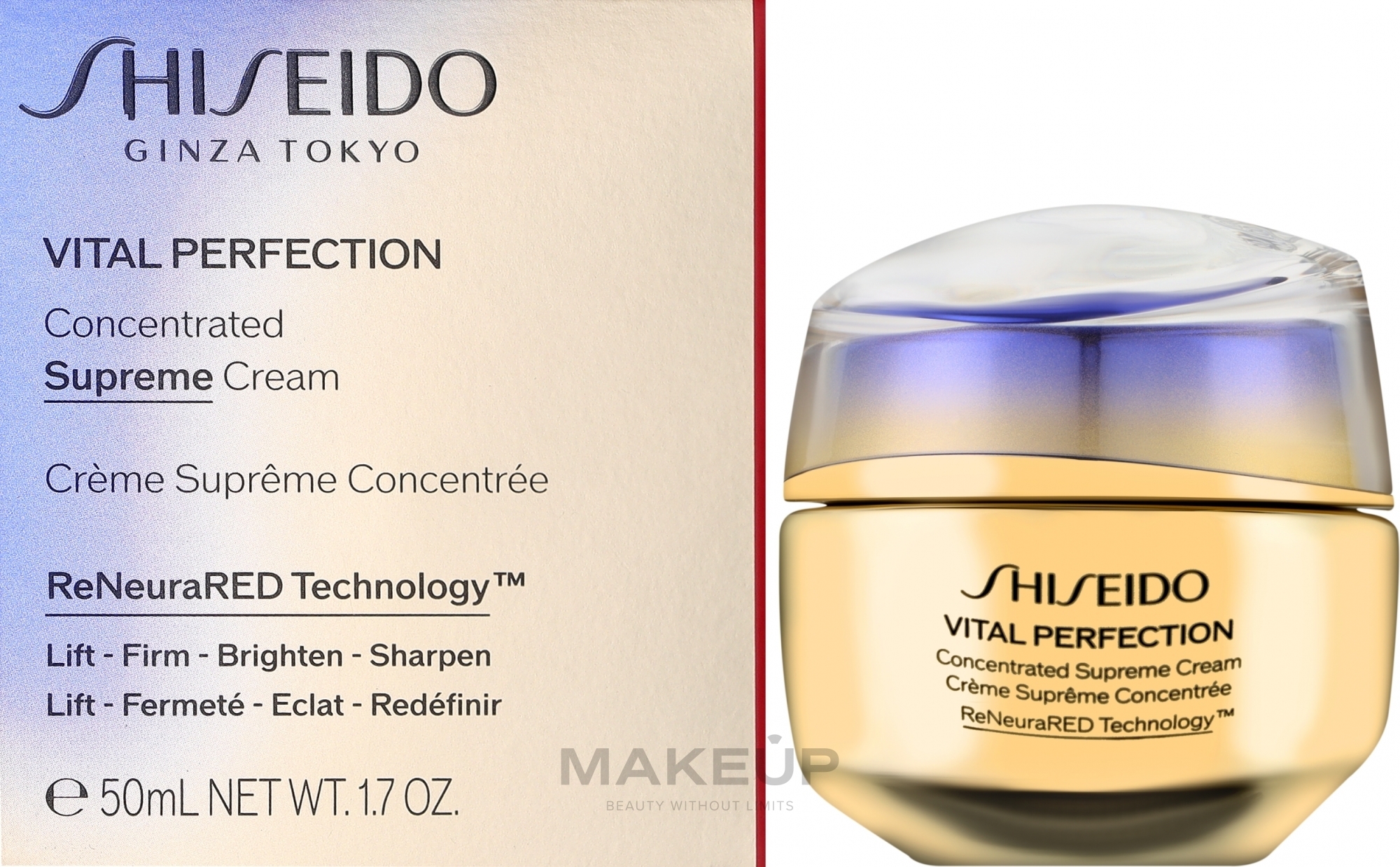 Концентрований крем для зрілої шкіри - Shiseido Vital Perfection Concentrated Supreme Cream — фото 50ml