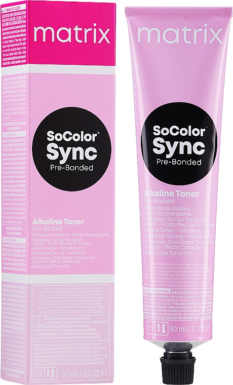 Безамиачный тонер для волос - Matrix SoColor Sync Alkaline Toner — фото N1