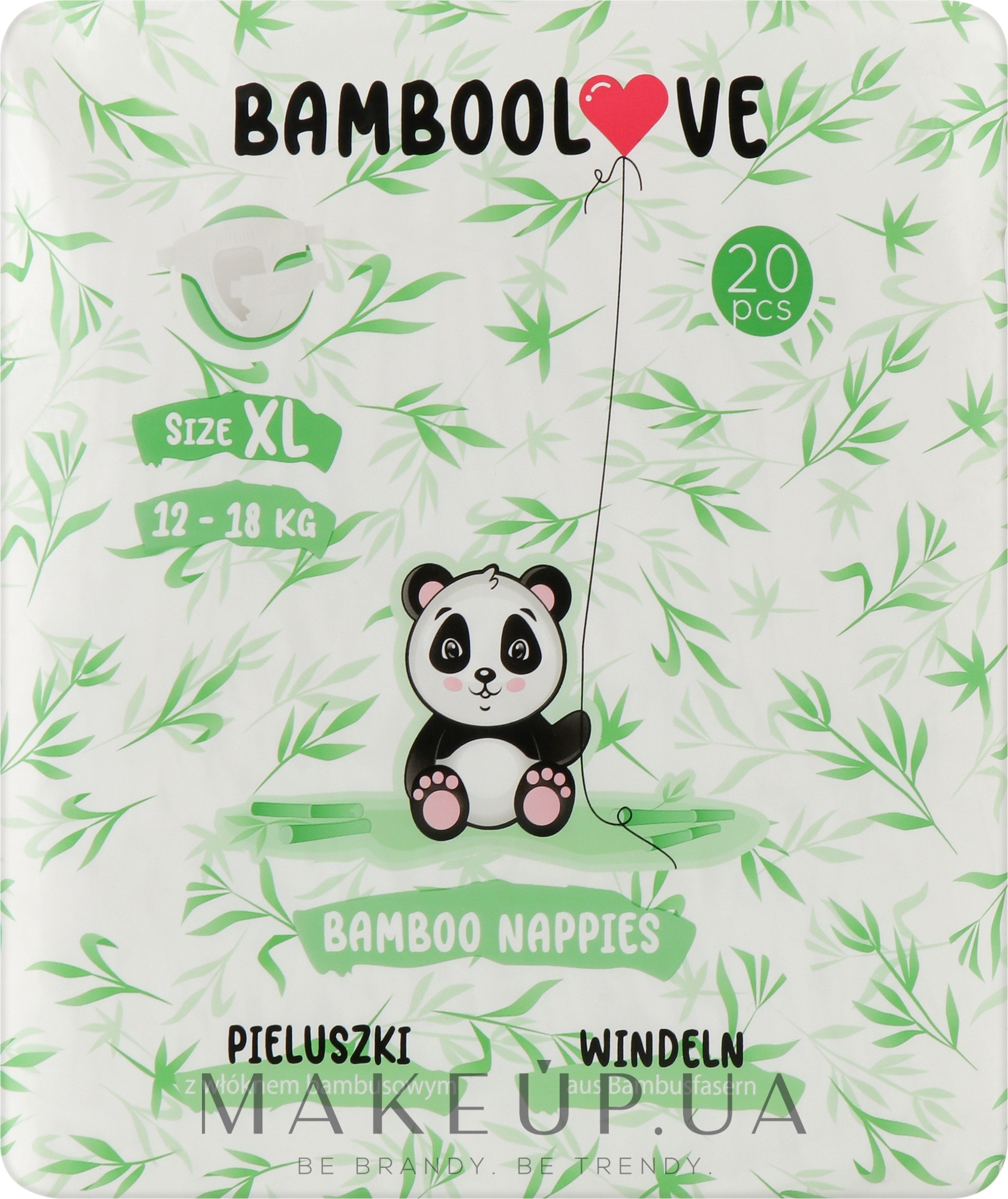 Бамбуковые подгузники, XL (12-18 кг), 20 шт. - Bamboolove — фото 24шт