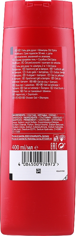 Шампунь-гель для душа 3 в 1 - Old Spice Wolfthorn Shower Gel + Shampoo 3 in 1 — фото N13