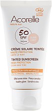 Сонцезахисний крем для обличчя з ефектом тонування - Acorelle Nature Sun Cream SPF50 — фото N3