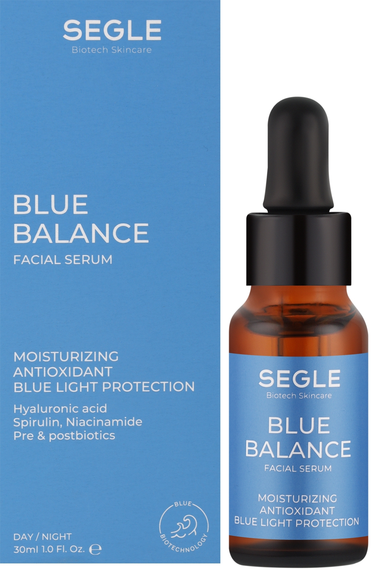 Зволожуюча сироватка для обличчя - Segle Blue Balance Facial Serum — фото 30ml