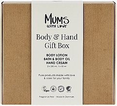 Парфумерія, косметика Набір - Mums With Love Body & Hand Gift Box (lotion/250ml + cr/hand/50ml + oil/body/250ml)