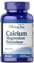 Пищевая добавка "Кальций, магний и калий" - Puritan's Pride Calcium Magnesium and Potassium — фото N1