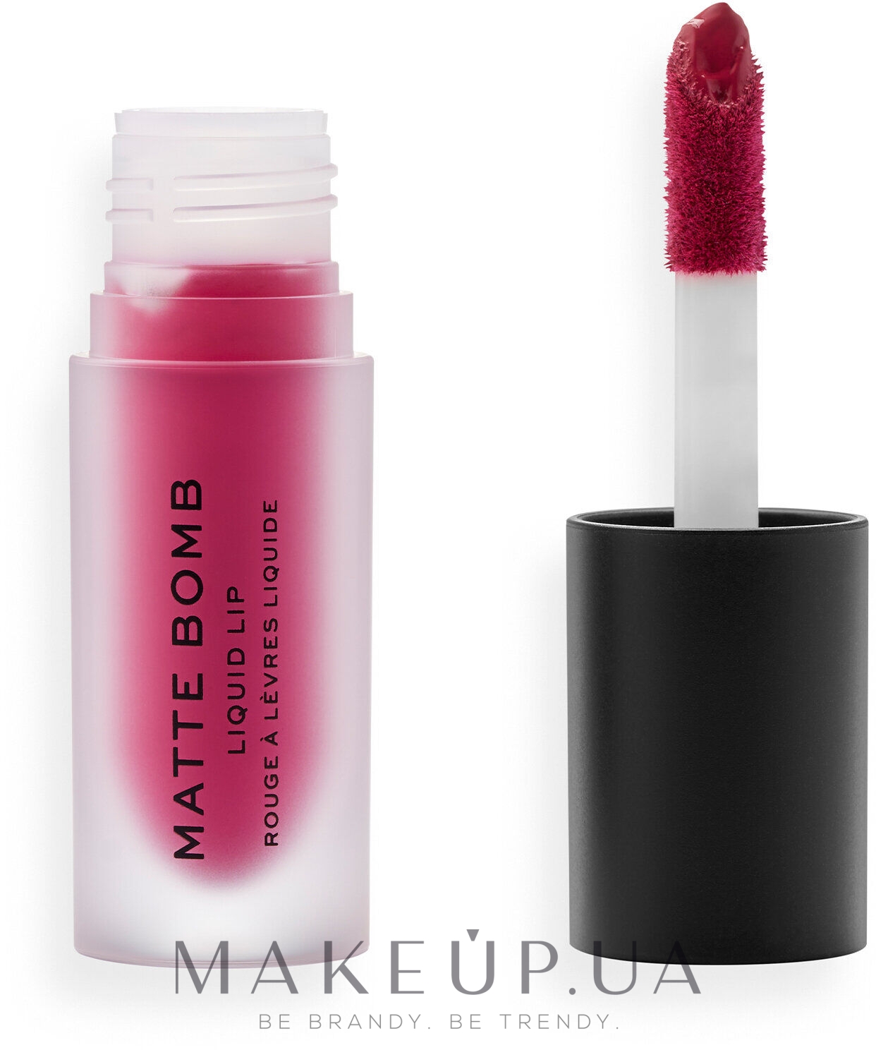 Помада для губ - Makeup Revolution Matte Bomb Liquid Lipstick — фото Burgundy Star