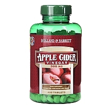 Духи, Парфюмерия, косметика Пищевая добавка "Яблочный уксус", 300mg - Holland & Barrett Apple Cider Vinegar 