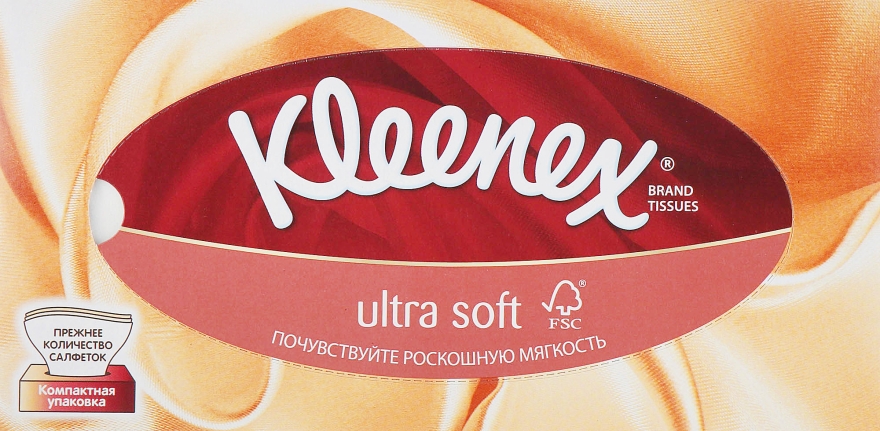 Салфетки Ultra Soft 3-х слойные, 56шт - Kleenex