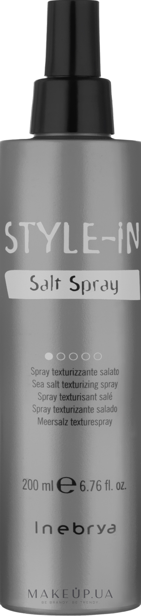 Текстурирующий спрей для волос с солью - Inebrya Style-In Salt Spray — фото 200ml