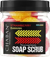 Мыло-скраб для тела "Клубника-банан" - Chaban Natural Cosmetics Soap Scrub — фото N1