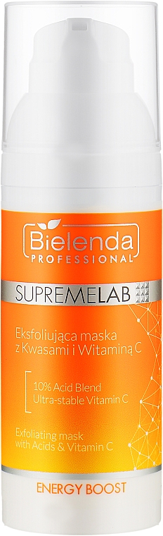 Отшелушивающая маска с кислотами и витамином C - Bielenda Professional SupremeLab Energy Boost Serum Exfoliating Mask — фото N1