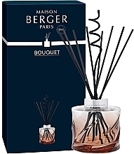 Аромадифузор без наповнювача, 222 мл, бурштиновий - Maison Berger Spiral Bouquet Reed Diffuser Without Scent — фото N1