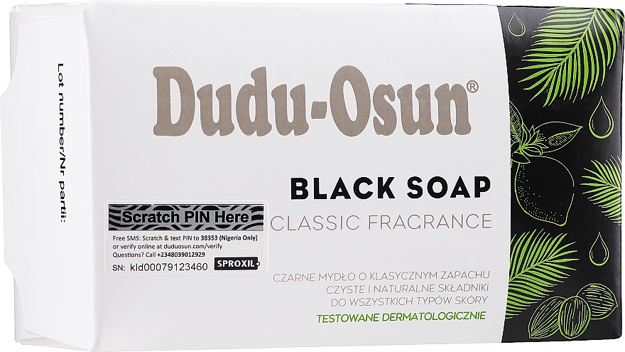 Чорне мило для обличчя й тіла - Tropical Naturals Dudu-Osun Black Soap