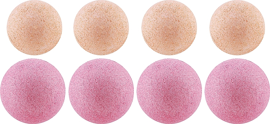 Набор бурлящих шариков для ванны - Belle Nature Spa Moments Rose Hip (bath/bomb/4x20g + bath/bomb/4x30g) — фото N3