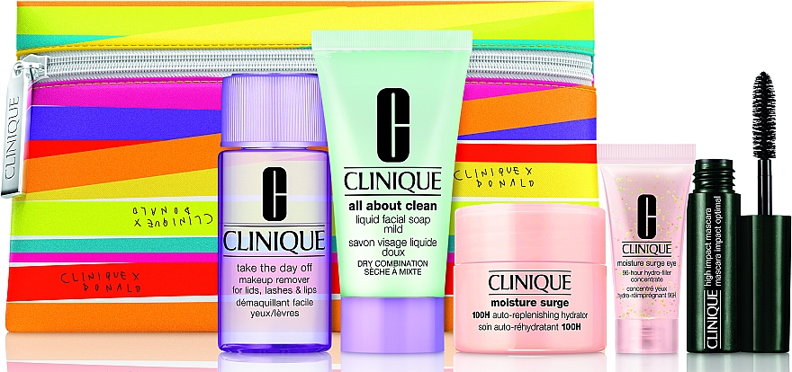 ПОДАРУНОК! Набір - Clinique All About Clean Set (f/soap/30ml + remover/30ml + f/cr/15ml + eye/gel/5ml +mascara/3,5ml + bag) — фото N1