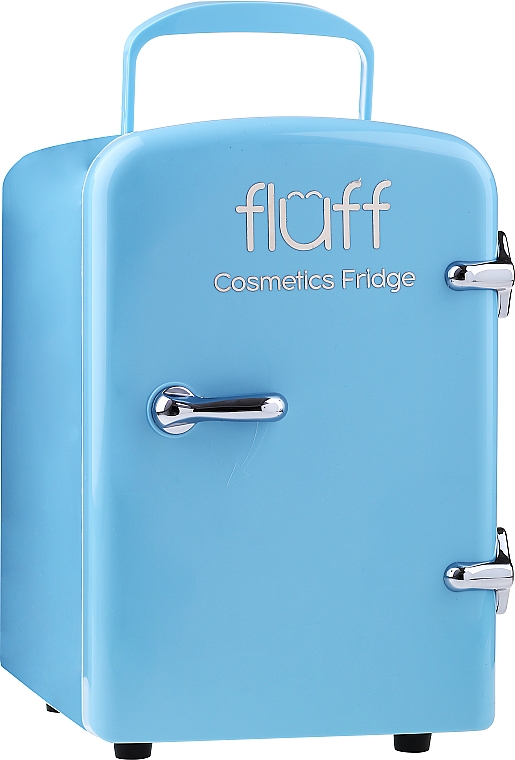 Косметичний міні-холодильник, блакитний - Fluff Cosmetic Fridge — фото N1
