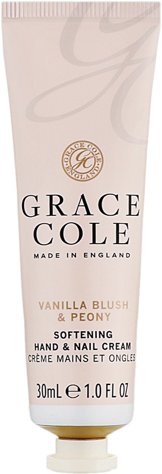 Крем для рук и ногтей с ароматом ванили и пиона - Grace Cole Boutique Hand & Nail Cream Vanilla Blush & Peony — фото 30ml