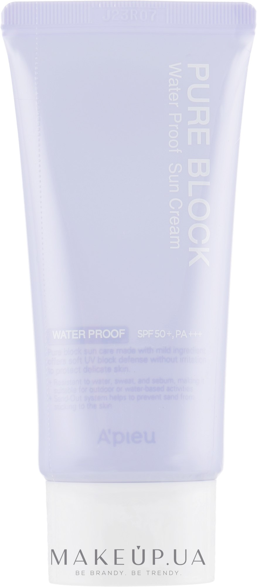 Водостойкий солнцезащитный крем для лица - A'pieu Pure Block Water Proof SPF50+ PA+++ — фото 50ml