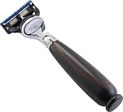 Парфумерія, косметика Станок для гоління - Acca Kappa Razor Ebony Wood Handle Gilette Fusion Blade