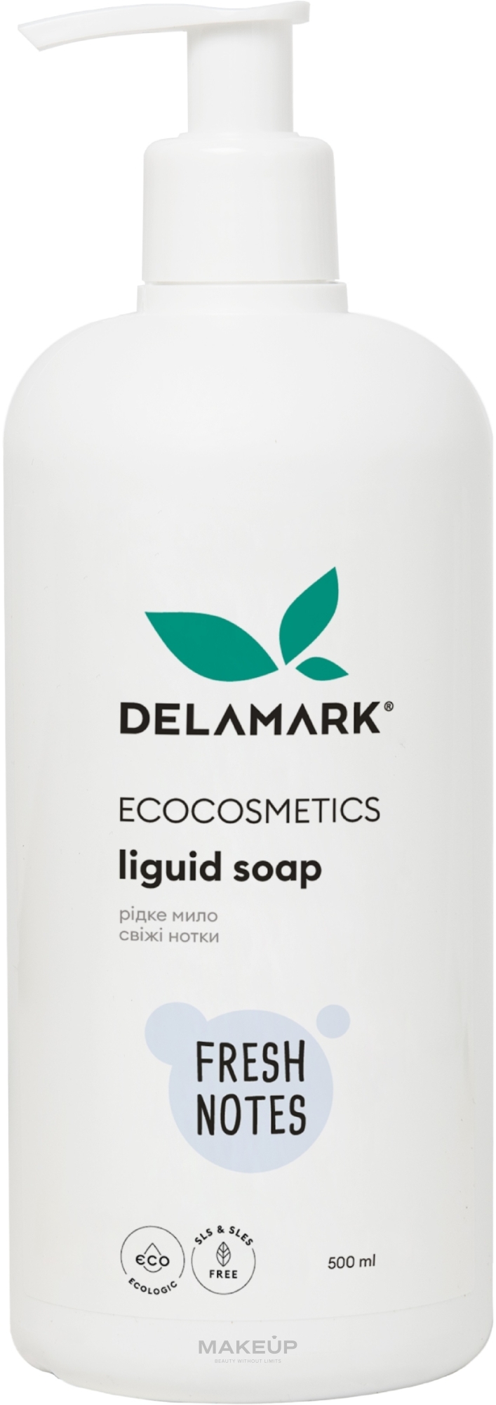 Жидкое мыло для рук "Свежие нотки" - DeLaMark — фото 500ml